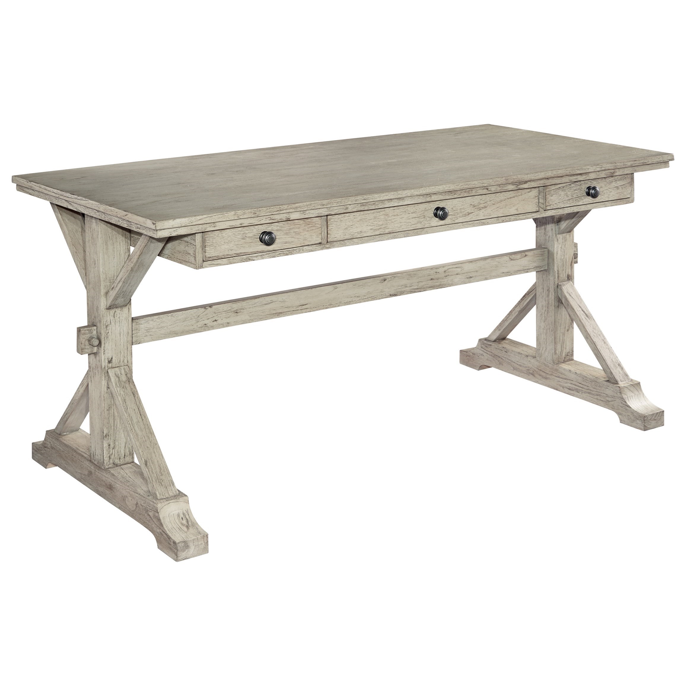 Hekman Home Office Writing Desk with Three Drawers Sprintz Furniture